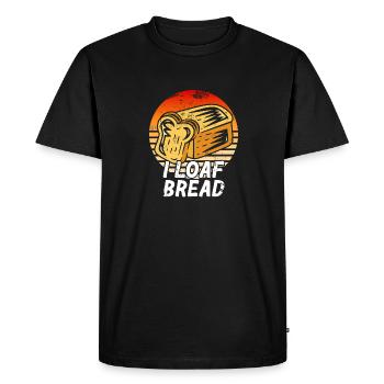 Bread Baking Baker Bakery Sourdough - Men's Premium Organic T-Shirt - black - Front - Nico (187cm)