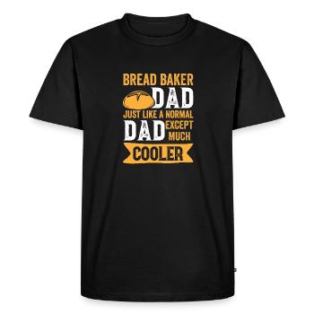 Bread Baking Baker Bakery Sourdough - Men's Premium Organic T-Shirt - black - Front - Nico (187cm)