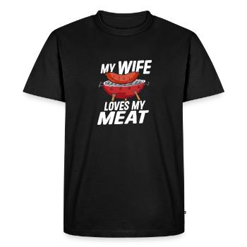 Butcher Butcher Butcher Butcher’s Gift - T-shirt Premium bio Homme - noir - Devant - Nico (187cm)
