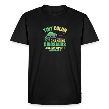 Herpétologiste des reptiles lézards caméléons - T-shirt Premium bio Homme - noir - Devant - Nico (187cm)