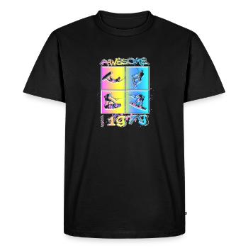 Awesome since 1979. Wakeboard Lifestyle - Men's Premium Organic T-Shirt - black - Front - Nico (187cm)