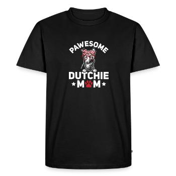 Holländischer Schäferhund Dutch Shepherd - Men's Premium Organic T-Shirt - black - Front - Nico (187cm)