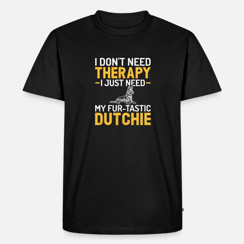 Holländischer Schäferhund Dutch Shepherd - Männer Premium Bio T-Shirt - Schwarz