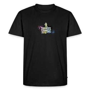Awesome since 1972, SUP, Paddleboard, Graffiti, - Men's Premium Organic T-Shirt - black - Front - Nico (187cm)