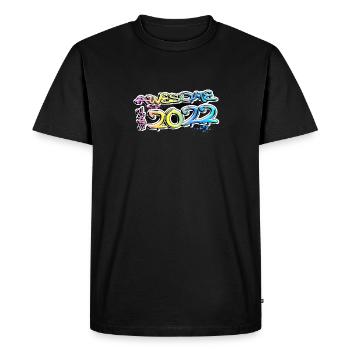 Awesome since 2022 Graffiti Motif - Men's Premium Organic T-Shirt - black - Front - Nico (187cm)