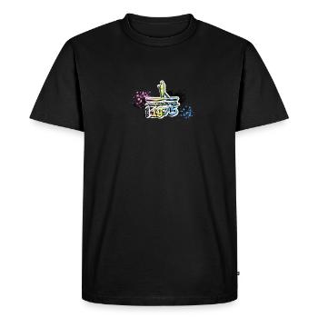 Awesome since 1975, SUP, Paddleboard, Graffiti, - Men's Premium Organic T-Shirt - black - Front - Nico (187cm)