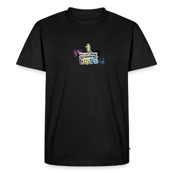 Awesome since 1996, SUP, Paddleboard, Graffiti, - Men's Premium Organic T-Shirt - black - Front - Nico (187cm)