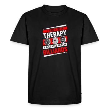 Billard billard billard - T-shirt Premium bio Homme - noir - Devant - Nico (187cm)