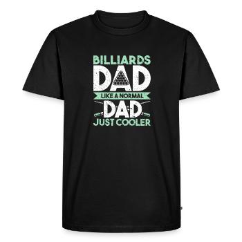 Billard billard billard - T-shirt Premium bio Homme - noir - Devant - Nico (187cm)