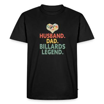 Billard billard billard - T-shirt Premium bio Homme - noir - Devant - Nico (187cm)