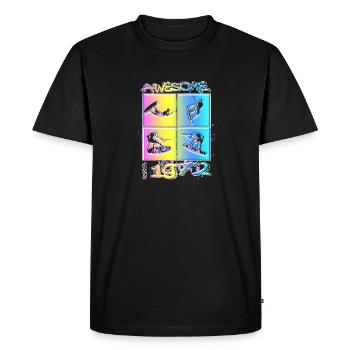 Awesome since 1972. Wakeboard Lifestyle - Men's Premium Organic T-Shirt - black - Front - Nico (187cm)