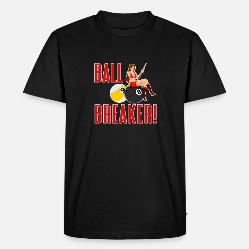 Snooker Pool Billard - Männer Premium Bio T-Shirt - Schwarz