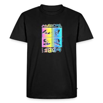 Génial depuis 1994. Style de vie Wakeboard - T-shirt Premium bio Homme - noir - Devant - Nico (187cm)