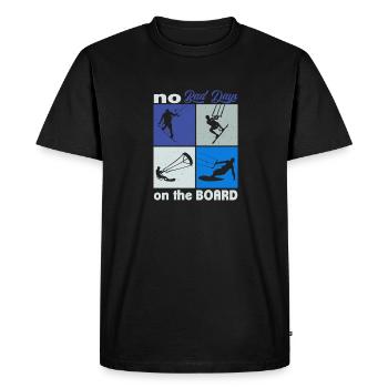 Pas de mauvais jours au conseil d’administration. Style de vie Vintage - T-shirt Premium bio Homme - noir - Devant - Nico (187cm)