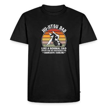 BJJ Brazilian Jiu-Jitsu - Men's Premium Organic T-Shirt - black - Front - Nico (187cm)