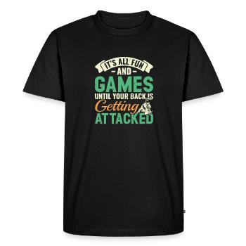 BJJ Brazilian Jiu-Jitsu - Men's Premium Organic T-Shirt - black - Front - Nico (187cm)