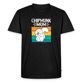 Cadeau de rongeur chipmunk - T-shirt Premium bio Homme - noir - Devant - Nico (187cm)