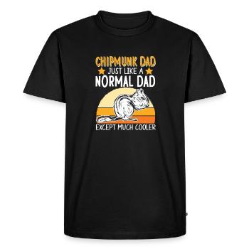 Cadeau de rongeur chipmunk - T-shirt Premium bio Homme - noir - Devant - Nico (187cm)