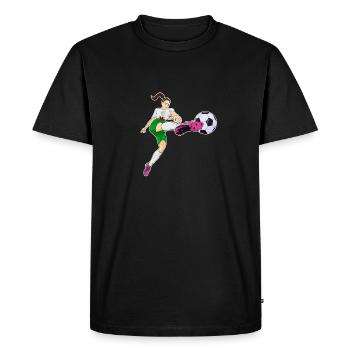 Welsh National Soccer Team I Football Wales - Men's Premium Organic T-Shirt - black - Front - Nico (187cm)