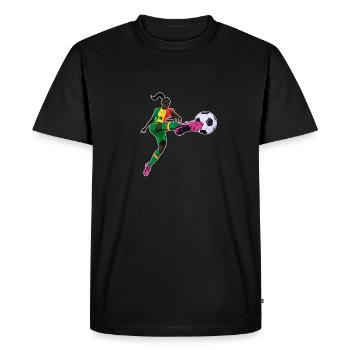 Équipe nationale de football du Sénégal I Football Sénégal - T-shirt Premium bio Homme - noir - Devant - Nico (187cm)