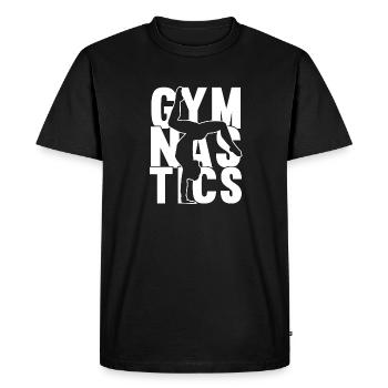 Acrobat Gymnastique Gymnastique Tumbling - T-shirt Premium bio Homme - noir - Devant - Nico (187cm)