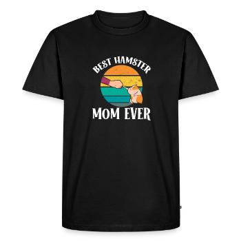 Hamster Gift Hamster Lovers - Men's Premium Organic T-Shirt - black - Front - Nico (187cm)