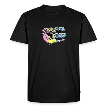 Génial depuis 1967. Style de vie de wakeboard - T-shirt Premium bio Homme - noir - Devant - Nico (187cm)