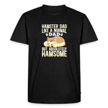 Hamster Gift Hamster Lovers - Men's Premium Organic T-Shirt - black - Front - Nico (187cm)