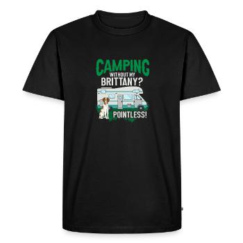 Épagneul Breton Épagneul Cadeau - T-shirt Premium bio Homme - noir - Devant - Nico (187cm)