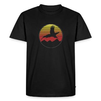 Pheasant hunting Pheasant Bird hunting Bird hunters - Men's Premium Organic T-Shirt - black - Front - Nico (187cm)