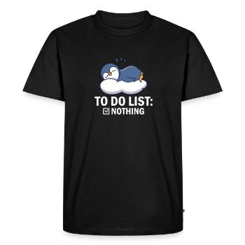 King Penguin Emperor Penguin Penguin Gift - Men's Premium Organic T-Shirt - black - Front - Nico (187cm)