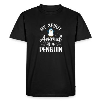 King Penguin Emperor Penguin Penguin Gift - Men's Premium Organic T-Shirt - black - Front - Nico (187cm)