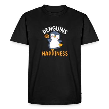 King Penguin Emperor Penguin Penguin Gift - Men's Premium Organic T-Shirt - black - Front - Nico (187cm)