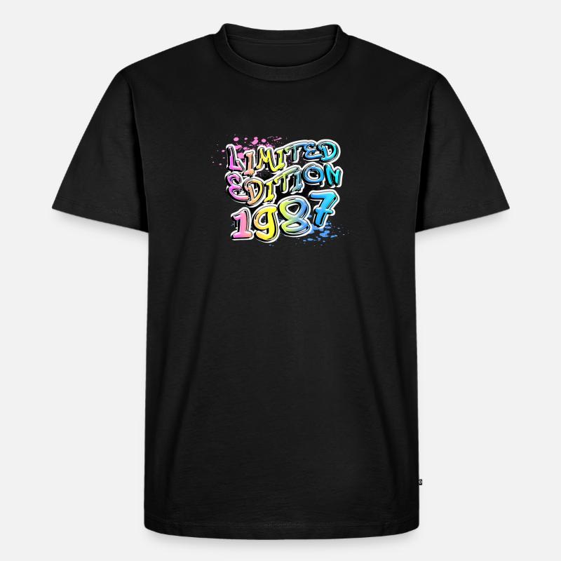 Édition limitée 1987 Graffiti - T-shirt Premium bio Homme - noir