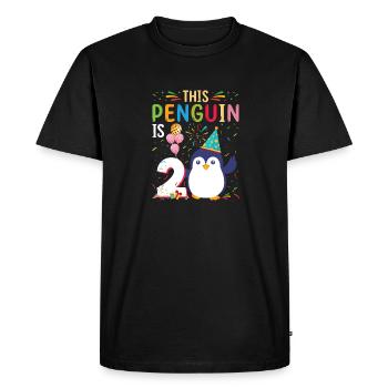 King Penguin Emperor Penguin Penguin Gift - Men's Premium Organic T-Shirt - black - Front - Nico (187cm)
