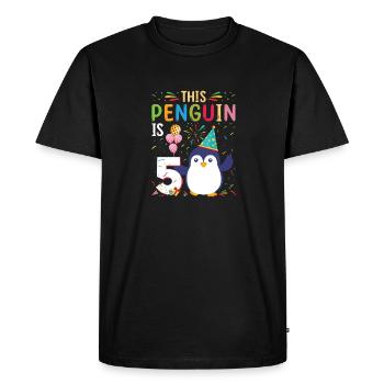 King Penguin Emperor Penguin Penguin Gift - Men's Premium Organic T-Shirt - black - Front - Nico (187cm)
