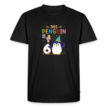 King Penguin Emperor Penguin Penguin Gift - Men's Premium Organic T-Shirt - black - Front - Nico (187cm)