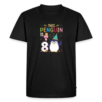 King Penguin Emperor Penguin Penguin Gift - Men's Premium Organic T-Shirt - black - Front - Nico (187cm)
