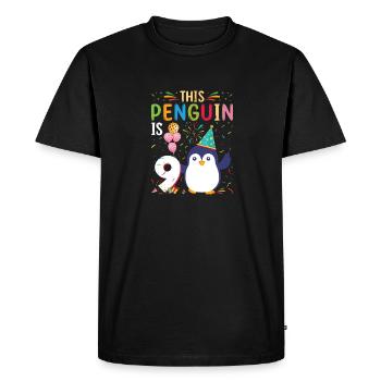 King Penguin Emperor Penguin Penguin Gift - Men's Premium Organic T-Shirt - black - Front - Nico (187cm)