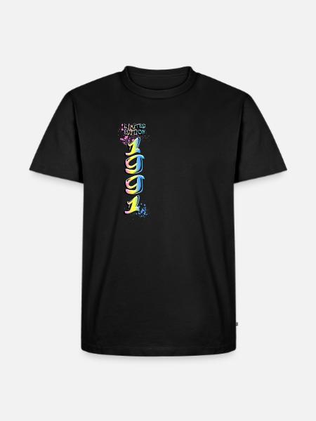 Limited Edition 1991 Graffiti - Men's Premium Organic T-Shirt - black