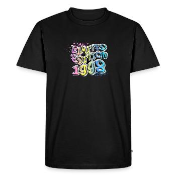 Edition Limitée 1998 Graffiti - T-shirt Premium bio Homme - noir - Devant - Nico (187cm)