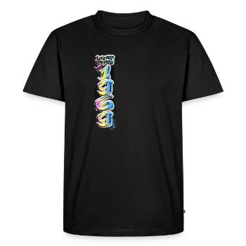 Édition limitée 1969 Graffiti - T-shirt Premium bio Homme - noir - Devant - Nico (187cm)