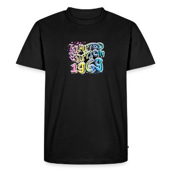 Édition limitée 1969 Graffiti - T-shirt Premium bio Homme - noir - Devant - Nico (187cm)