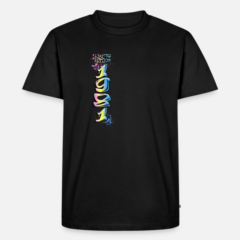 Édition limitée 1981 Graffiti - T-shirt Premium bio Homme - noir