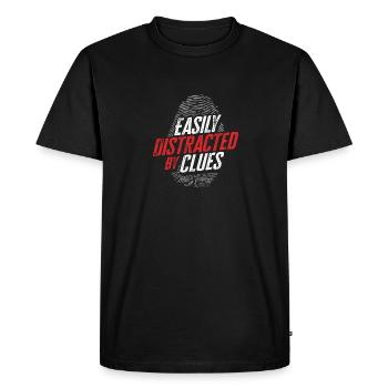 Espion détective privé enquêteur Détective Cadeau - T-shirt Premium bio Homme - noir - Devant - Nico (187cm)