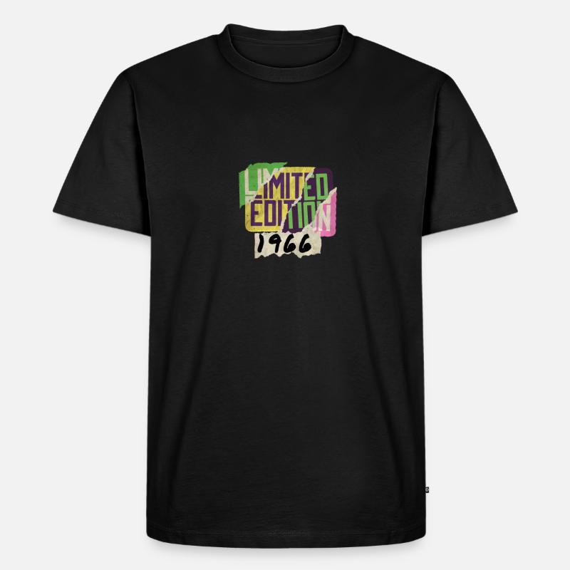 Limited Edition 1966 Graffiti - Männer Premium Bio T-Shirt - Schwarz