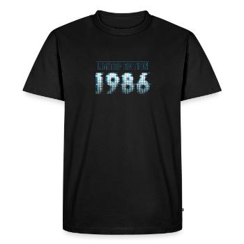 Édition limitée 1986 Graffiti - T-shirt Premium bio Homme - noir - Devant - Nico (187cm)