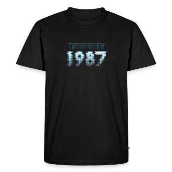 Édition limitée 1987 Graffiti - T-shirt Premium bio Homme - noir - Devant - Nico (187cm)