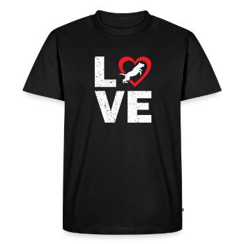 American Staffordshire Bull Terrier Staffy Dog - Men's Premium Organic T-Shirt - black - Front - Nico (187cm)