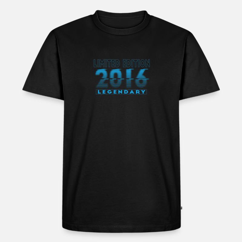 Limited Edition 2016 Graffiti - Männer Premium Bio T-Shirt - Schwarz